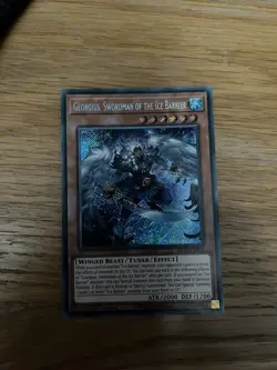 Yu-Gi-Oh! TCG Georgius, Swordman of the Ice Barrier BLTR-EN006 Secret Rare NM - Image 1