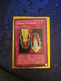 Yugioh Magic Cylinder LON-104 Secret Rare MISPRINT ERROR REVERSE FOIL Yu-Gi-Oh - Image 1