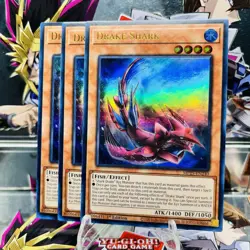 3x Yugioh Playset Drake Shark MP25-EN240 Ultra Rare 1st Ed Near Mint - Image 1