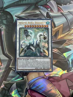 Yugioh Card - White Aura Bihamut YA04-EN001 Ultra Rare Promo - Image 1
