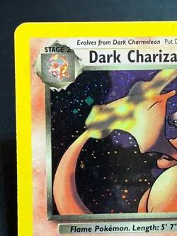 Dark Charizard Holo Pokemon Card Unlimited Team Rocket 4/82 Raw LP - Image 3