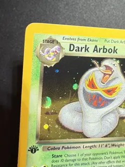 Dark Arbok Holo Pokemon Card 1st Edition Team Rocket 2/82 Ungraded Raw NM - Image 2
