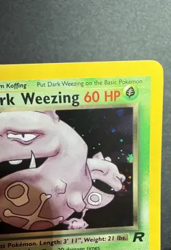 Dark Weezing Swirl Holo Pokemon Card 1st Edition Team Rocket 14/82 Pack Fresh NM - Image 4