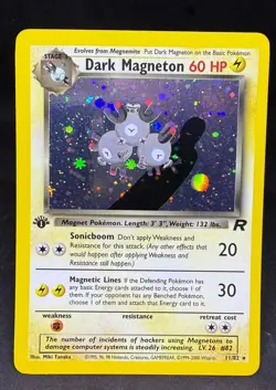 Dark Magneton Holo Pokemon Card 1st Edition Team Rocket 11/82 Ungraded Raw NM- - Image 1