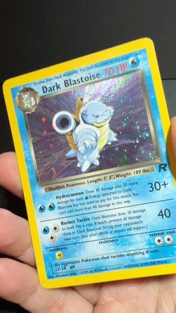 Dark Blastoise Holo Pokemon Card Unlimited Team Rocket 3/82 Ungraded Raw LP- - Image 2