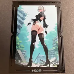 Goddess Story Gold METAL Card - Serial Number #/200! Double Sided 2B Bikini - Image 2