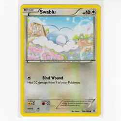Pokemon TCG Swablu 124/162 XY BREAKthrough Regular Common Card EN-LP 2015 - Image 1