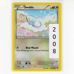 Pokemon TCG Swablu 124/162 XY BREAKthrough Regular Common Card EN-LP 2015 - Image 3