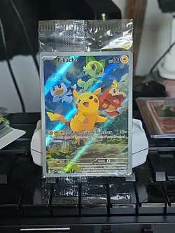 *Sealed* Pokemon Pikachu TCG Full Art Holo Promo Card SVP Black Star #27 - Image 1