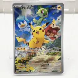 Pikachu 027 Scarlet & Violet Paldea Evolved ETB Black Star Promo Card SEALED - Image 1