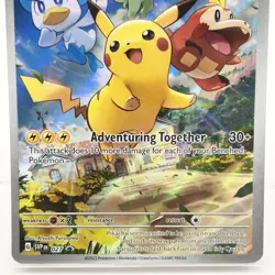 Pikachu 027 Scarlet & Violet Paldea Evolved ETB Black Star Promo Card SEALED - Image 3