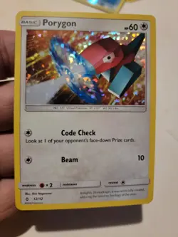 Pokemon TCG PORYGON Card McDonald's Promo 2018 Holo 12/12 - Image 1
