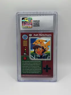 Pokemon Ash Ketchum #TV1 1999 Topps Series 1 Second Print Card CGC 10 - Image 2