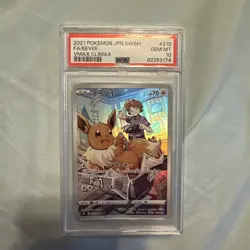 PSA 10 Gem Mint Eevee 210/184 Vmax Climax Full Art 2021 Japanese Graded Card - Image 1