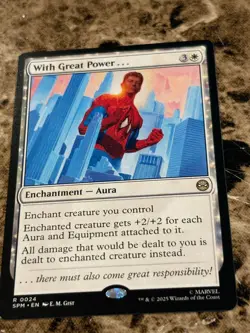 WITH GREAT POWER... Magic MTG Spiderman - Image 1