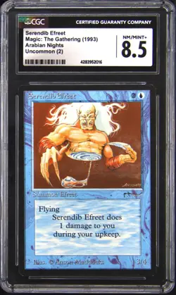 1993 MAGIC THE GATHERING MTG ARABIAN NIGHTS SERENDIB EFREET CGC 8.5 - Image 1