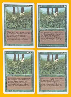 MTG KUDZU (x4) Revised (OldManMTG 011-399) - Image 1