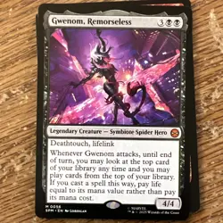 GWENOM, REMORSELESS mtg NM-M Marvel's Spider-Man 1 Mythic - Image 2