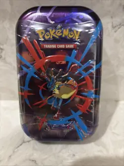 Pokemon Mega Evolutions Mini Tin! Lucario New Factory Sealed - Image 1