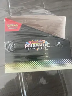Pokemon TCG: Prismatic Evolutions Tech Sticker Collection Display Box Empty - Image 3