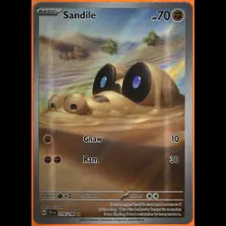 TAG 9.0 MINT Sandile 2023 Pokemon Pokemon Scarlet & Violet #216 - Image 3
