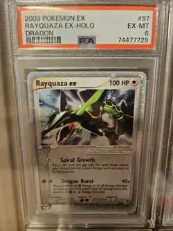 2003 Pokemon EX Dragon Rayquaza ex Holo #97/97 PSA 6 - Image 2
