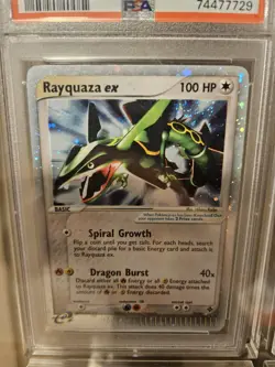 2003 Pokemon EX Dragon Rayquaza ex Holo #97/97 PSA 6 - Image 3