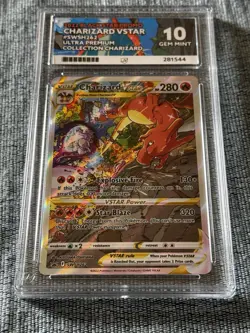 Pokemon TCG Charizard VSTAR SWSH262 Black Star Promo ACE Grade 10 - Image 3