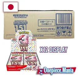 2023 Pokemon JAPANESE 151 SV2a Case 12x Booster Box Display SEALED IN STOCK - Image 1