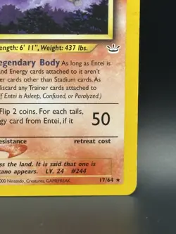 Entei 17/64 - Neo Revelation non-holo - TCG Pokemon - Image 4
