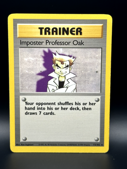 Imposter Professor Oak 073/102 - Base Set Regular - TCG Pokemon - LP - Image 1