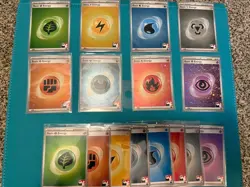 Pokemon 151 Energy Bundle Prize Pack Energy Cosmos Holo & Non Holo Play Stamp - Image 1