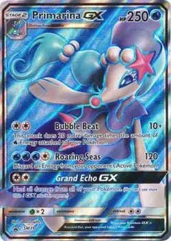 Moderately Played, English Pokemon Primarina GX - SM39 - Full Art Promo - SM Bl - Image 1