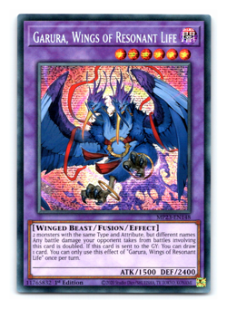 Garura Wing of Resonant Life MP23-EN148 Prismatic Secret Rare 1st Ed Yugioh - Image 1