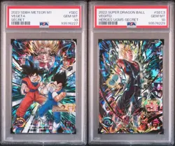 Dragon Ball Heroes MM1 SEC UGM5 SEC3 PSA 10 Card Set Ultra Rare Collectible - Image 1