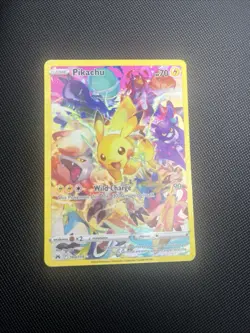 Pokemon TCG Pikachu 160/159 Secret Rare Card Crown Zenith Sword & Shield - Image 1