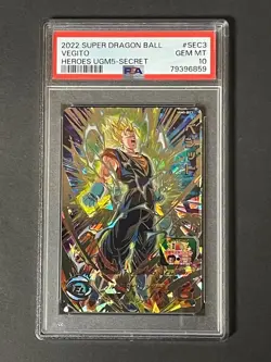 Bandai Dragon Ball Super Card Vegito UGM5 SEC3 PSA10 Trading Card Collectible - Image 1