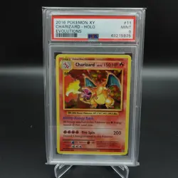 PSA 9 MINT POKEMON CHARIZARD HOLO RARE XY EVOLUTIONS 2016 #11 CARD - #2 - Image 1