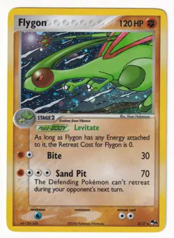 Flygon 3/17 Holo Rare Pop Series 4 Set Promo Pokemon Card 2006 Vintage LP - Image 1