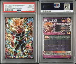 Dragon Ball Heroes UGM8 SEC3 Bardock PSA 10 Trading Card Collectible - Image 3