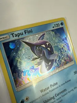 Pokemon Sun & Moon Black Star Promo Card Tapu Fini SM92 Holo TCG - Image 2