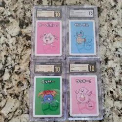 Pokemon TCG Old Maid Graded Card Lot (Squirtle, Chancy, Jigglypuff, Gloom) - Image 1