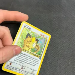 Meowth #10 Black Star Promo Holo Rare Vintage 2000 Pokemon Card HP/DMG - Image 2