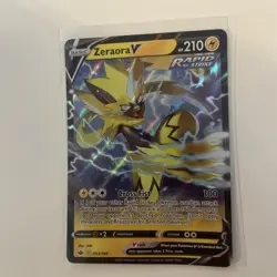 Pokemon Card Zeraora V 053/159 Half Art Crown Zenith Near Mint - Image 1