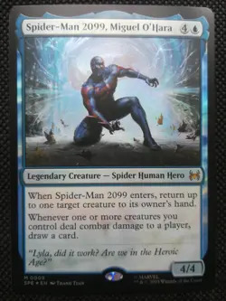 Spider-man 2099, Miguel O'Hara M 0008 FOIL MTG Card - Image 1
