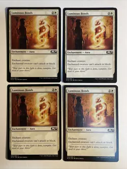 4x Mtg Core Set 2019 M19 Luminous Bonds NM Magic The Gathering - Image 1