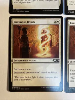 4x Mtg Core Set 2019 M19 Luminous Bonds NM Magic The Gathering - Image 2