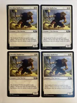 4x Mtg Core Set 2019 M19 Oreskos Swiftclaw NM Magic The Gathering - Image 1