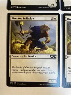 4x Mtg Core Set 2019 M19 Oreskos Swiftclaw NM Magic The Gathering - Image 2