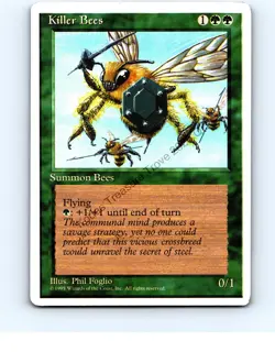 Killer Bees Green Uncommon Fourth Edition MTG LP Exc/Exc+ - Image 1